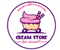 cream stone logo icon